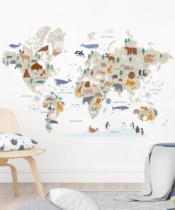 Stickers Carte Du Monde Enfant Stickers Carte Du Monde Enfant