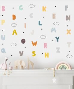 Stickers Muraux Lettres Alphabet Stickers Muraux Lettres Alphabet