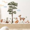 Stickers Chambre Bébé - Animaux de la forêt Renard
