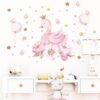 Stickers Chambre Fille - Cygne Rose