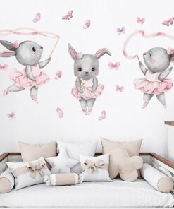 Alternative view of Stickers Chambre Bébé - Animaux Lapins Fille