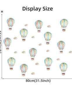 Stickers Chambre Bébé - Montgolfières autocollant mural Stickers Chambre Bébé - Montgolfières autocollant mural