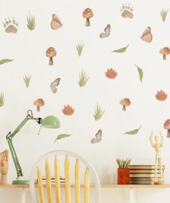 Stickers Chambre Bébé - Forêt Champignons Stickers Chambre Bébé - Forêt Champignons