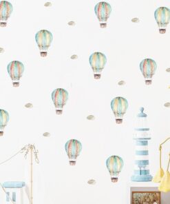 Stickers Chambre Bébé - Montgolfières autocollant mural Stickers Chambre Bébé - Montgolfières autocollant mural