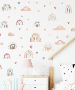 Alternative view of Stickers Chambre Bébé - Arcs en ciel
